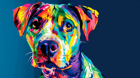 dog in the colorsの素材