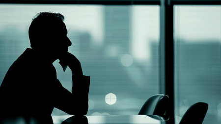 businesswoman using tablet and laptop during sunset in the eveningの素材