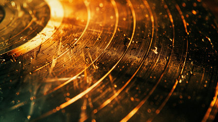 vinyl record with retro vinyl record. retro music conceptの素材