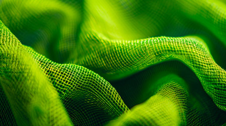 green cloth background. texture of green textileの素材