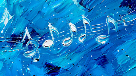 abstract musical background with musical notes.の素材