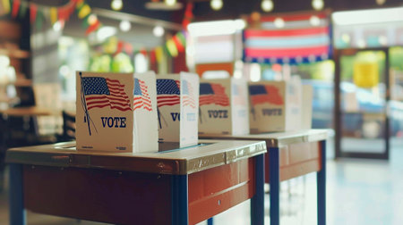 Elections in the USA, place for electionsの素材