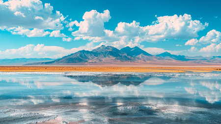 beautiful sunset in desertの素材