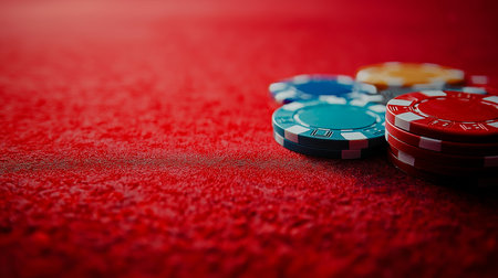 poker chips, dice and poker cards. casino conceptの素材