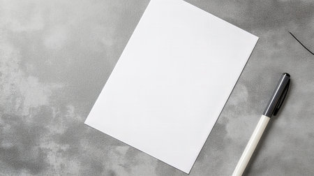 blank paper and penの素材