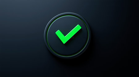 Tick ââbutton on virtual backgroundの素材