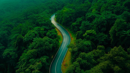 road in the mountainsの素材