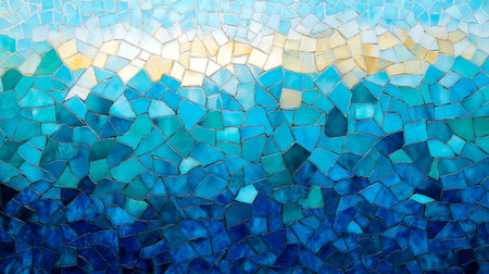 abstract background of sea waves and stonesの素材