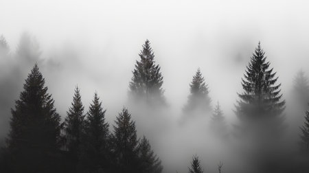 black and white watercolor forest backgroundの素材