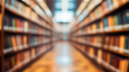 abstract blur university interiorの素材