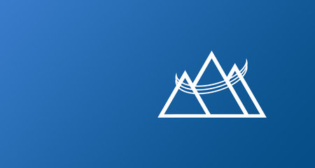 mountain and road logo icon designの写真素材