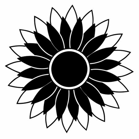 Sunflower icon. Simple illustration of sunflower vector icon for webのイラスト素材