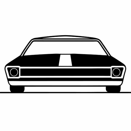 car silhouette on a white background, vector illustration, eps10のイラスト素材