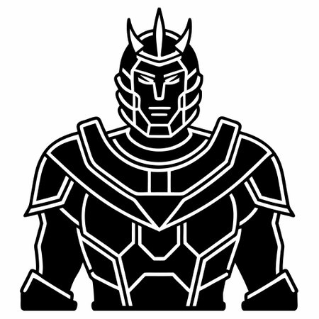 Knight armor icon. Simple illustration of knight armor vector icon for webのイラスト素材