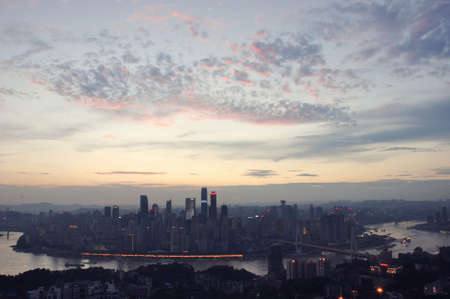 Sunset of Chongqingのeditorial素材