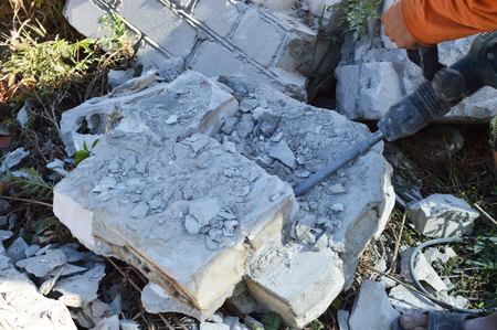 work breaks stones puncherの写真素材