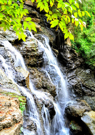 Marvelous Waterfall in deep forest at Vindhya mountains Satna MP India