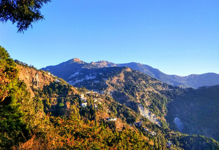 Mountain view in Himalayas, Nanital, Uttarakhand, India