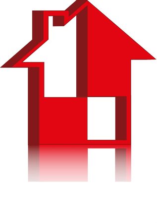 red houseのイラスト素材