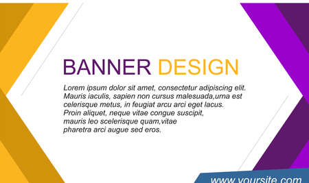 multicolored box and line banner design vectorのイラスト素材