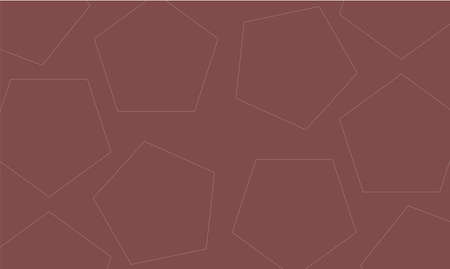 a collection of pentagons in a brown boxのイラスト素材