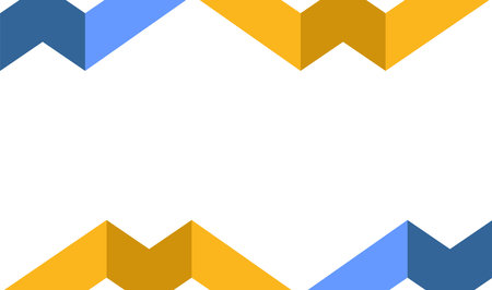 background image of various yellow and blue trianglesのイラスト素材