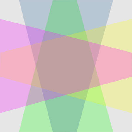 Vector range of various colors and leads to all directions in the box