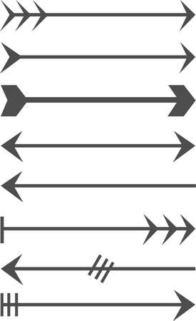 gray arrow signsのイラスト素材