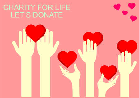 charity for lifeのイラスト素材