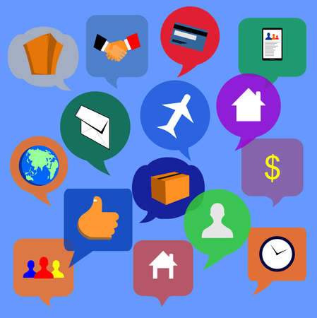 collection of various kinds of vector images related to humansのイラスト素材