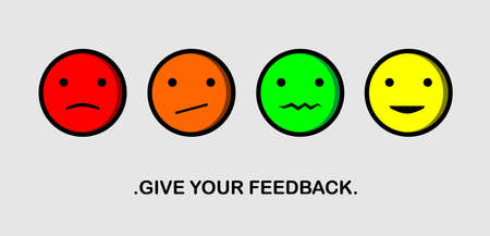 emoticon feedbackのイラスト素材