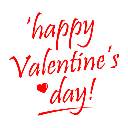 happy valentines day sentences in redのイラスト素材