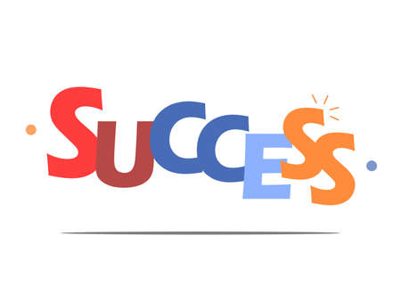 success sentences with various transparent colorsのイラスト素材