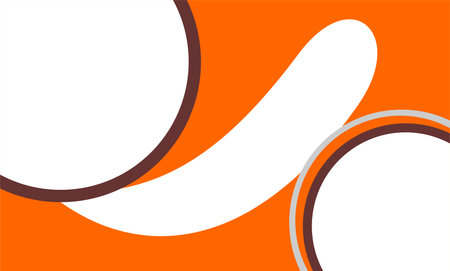 banner design with circles and waves in itのイラスト素材