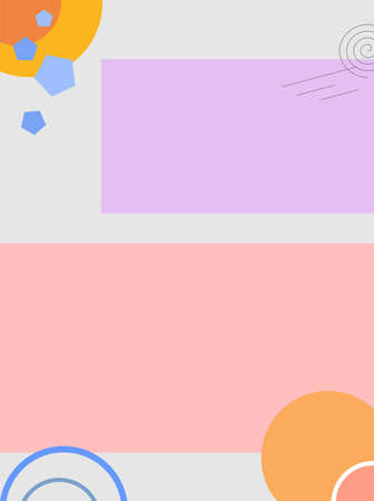 template with various icons and colors in itのイラスト素材