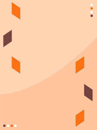 a two-color box with a slanted square and small dots in itのイラスト素材