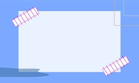 draw a square with a striped square and bubbles around itのイラスト素材