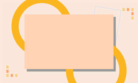 the square between the two circles and the small dotsのイラスト素材