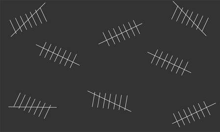 a collection of white line drawings with another line intersecting in the middleのイラスト素材