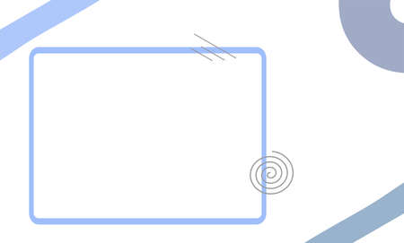 box template design and various icons around itのイラスト素材