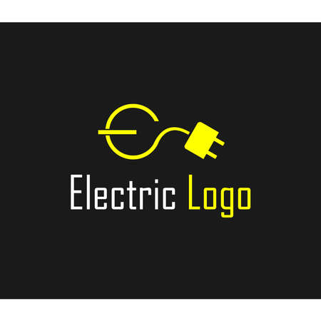 abstract logo of the letter E and an interconnected socket