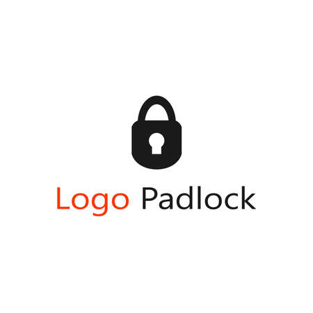logo image of a black padlockのイラスト素材