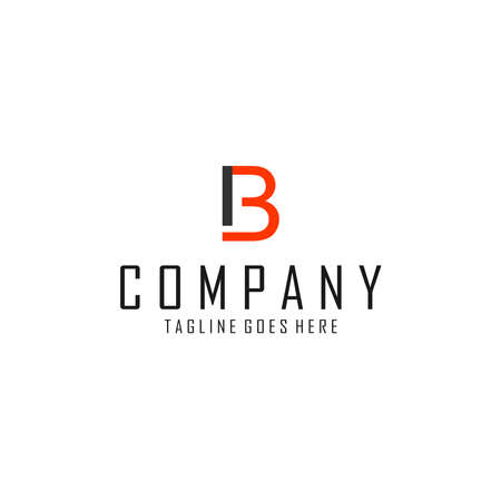 Letter B  icon design template. Initial letter B  design templateのイラスト素材