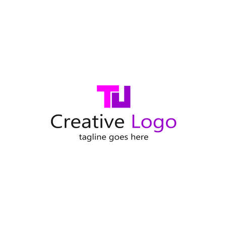 Creative letter T  design template. Initial letter T  designのイラスト素材