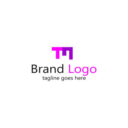 Letter T Logo Design Template, Initial Linked Letter T Logo Designのイラスト素材