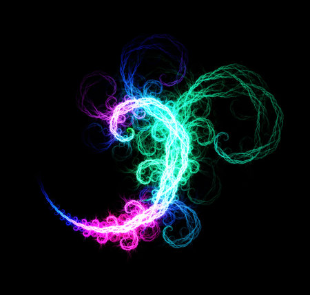 abstract cell shape with various colors and shine 2の写真素材