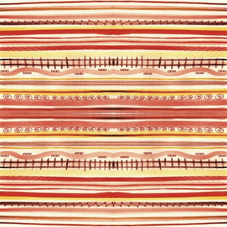 Hand drawing seamless pattern stripes in beige decorの写真素材