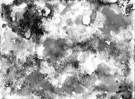 Watercolor abstract textural background handmade. Crumpled paper, leaves, sprayの写真素材