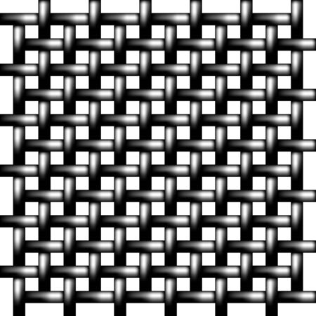 Metal mesh - Seamless pattern - Steel net - Wire intertwined - Background texture the cageのイラスト素材