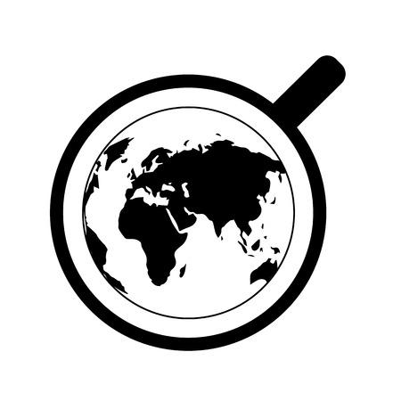 International Tea Day. Agricultural holiday concept. Cup of tea, top view. Continents silhouettesのイラスト素材